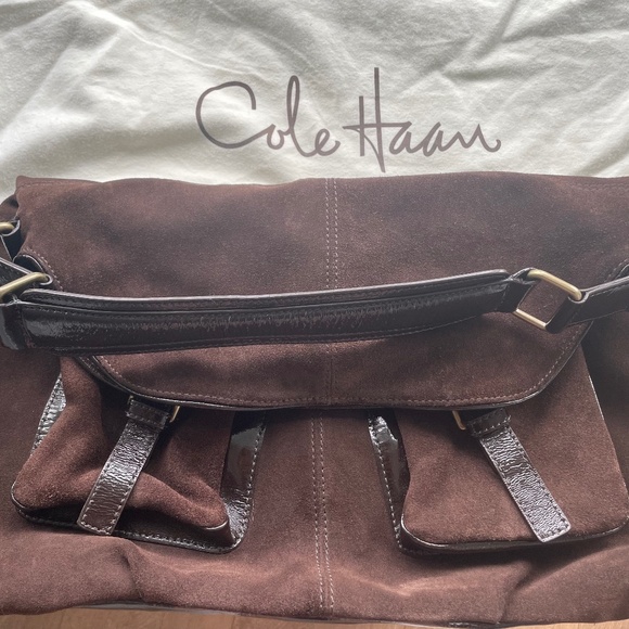 Near-perfect condition Cole Haan Brown Suede Hobo Bag - Picture 6 of 6